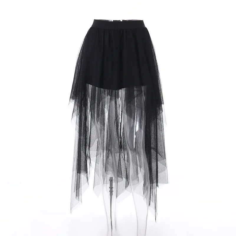 Irregular Mesh Skirt