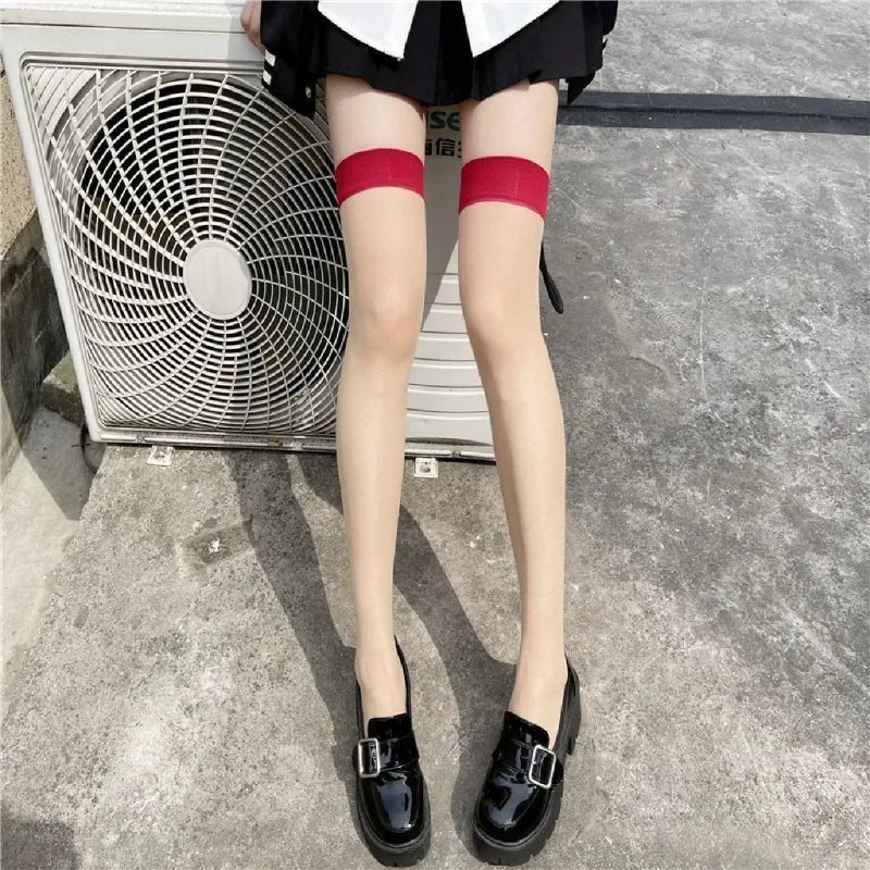 Lace Transparent Thigh High Socks