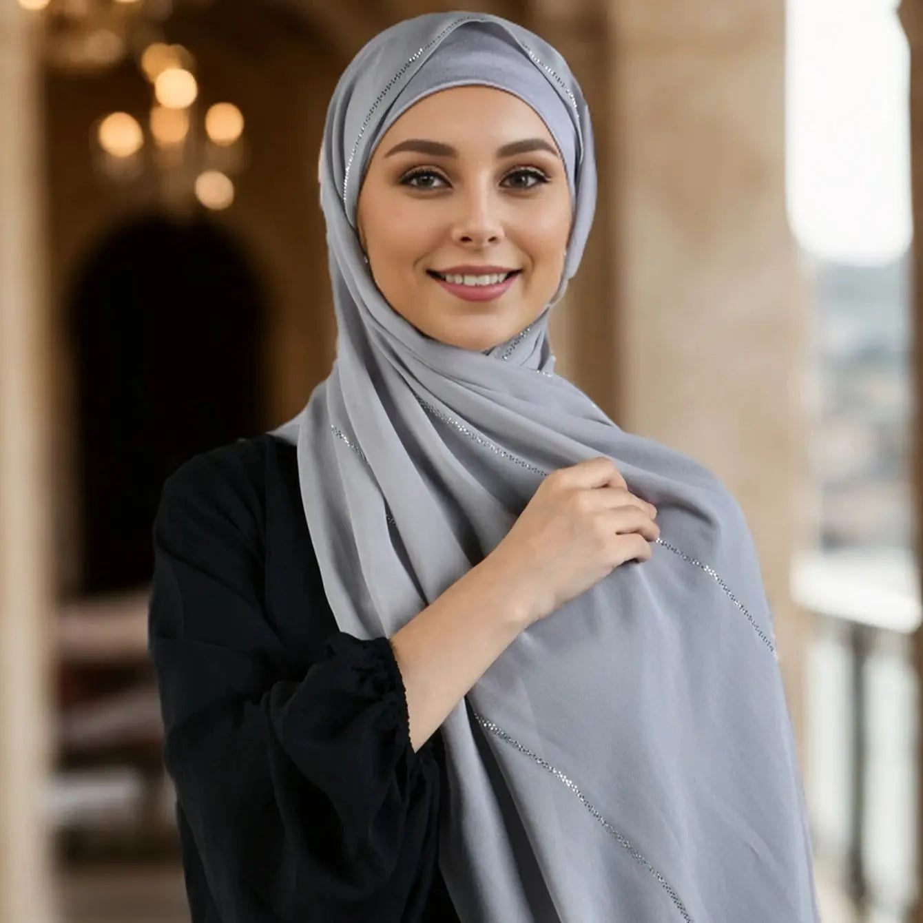 Diamond Chiffon Hijab