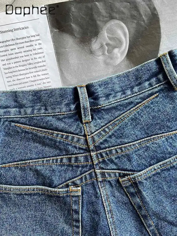 High Waist Slim Wide Leg Shorts