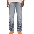 Embroidered Diamond Set Jeans