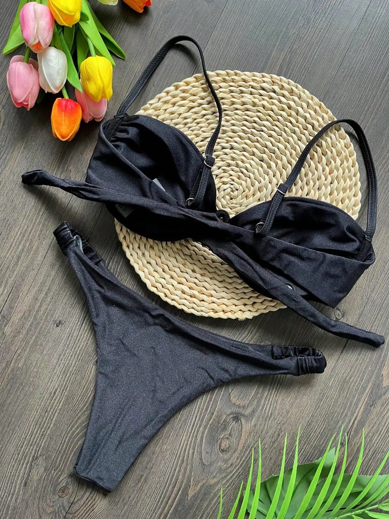 Metallic Push-Up Bikini