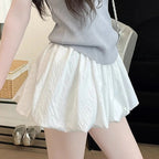 High Waist Ruched A-line Skirts