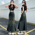 Denim Maxi Skirt