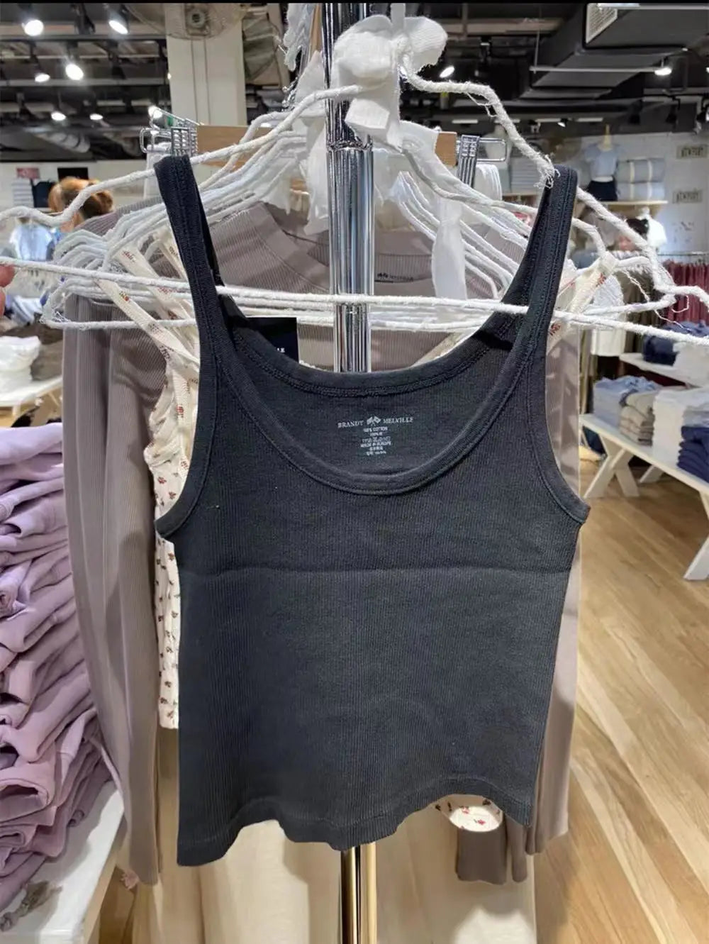 Simple Basic Ribbed Tank Top