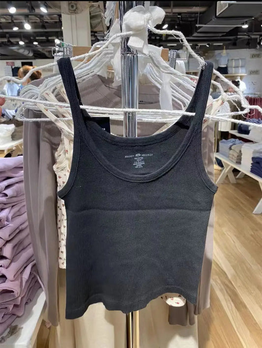 Simple Basic Ribbed Tank Top