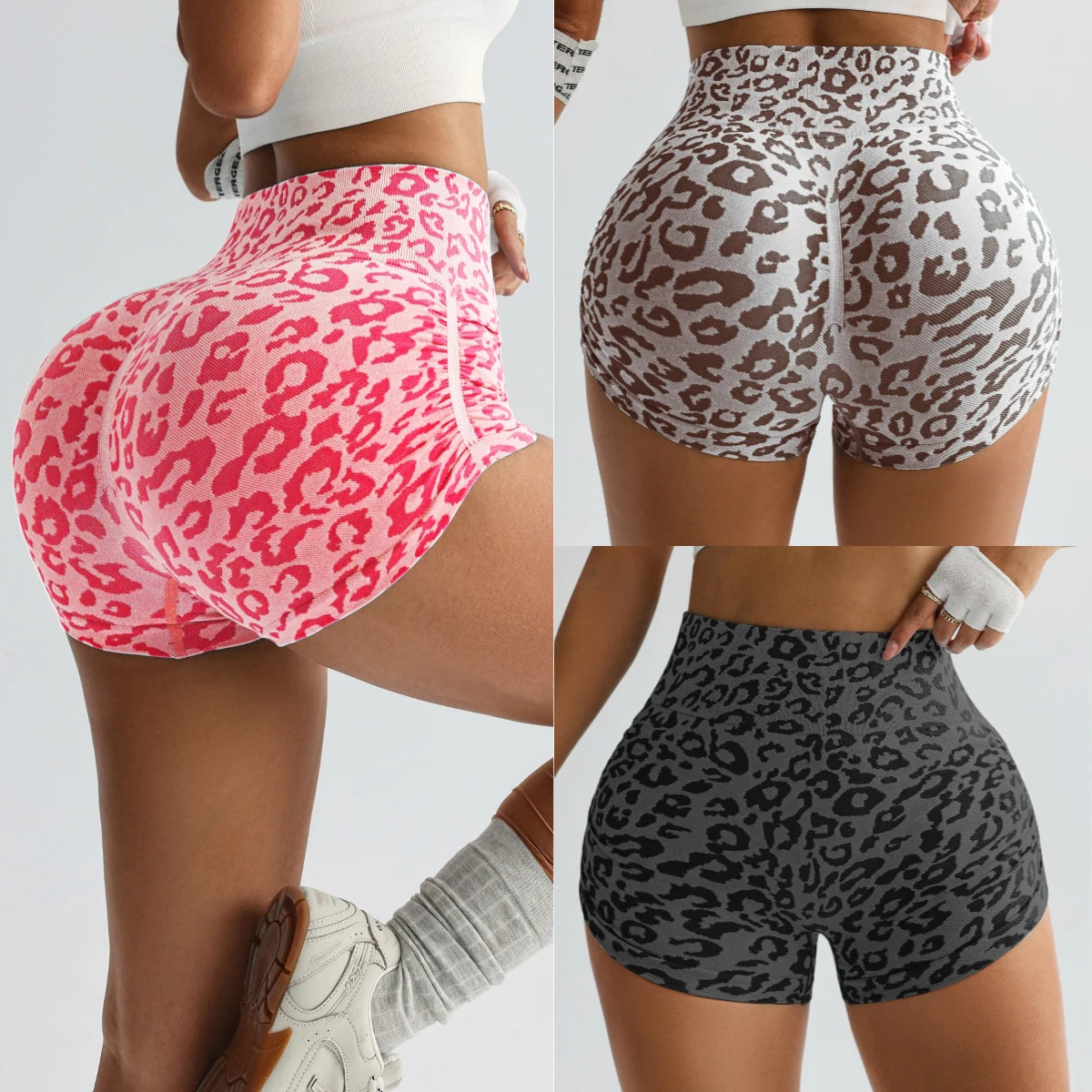 Leopard Yoga Shorts