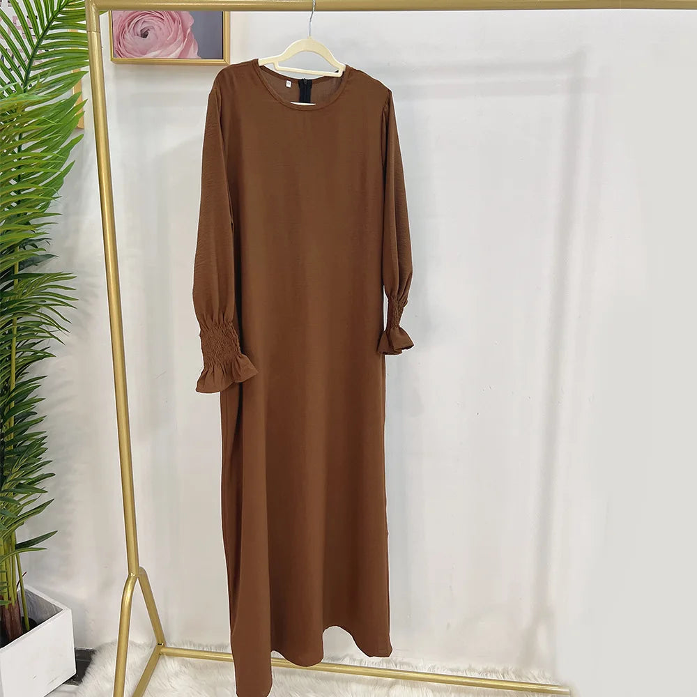 Loose-Fit Plain Abaya