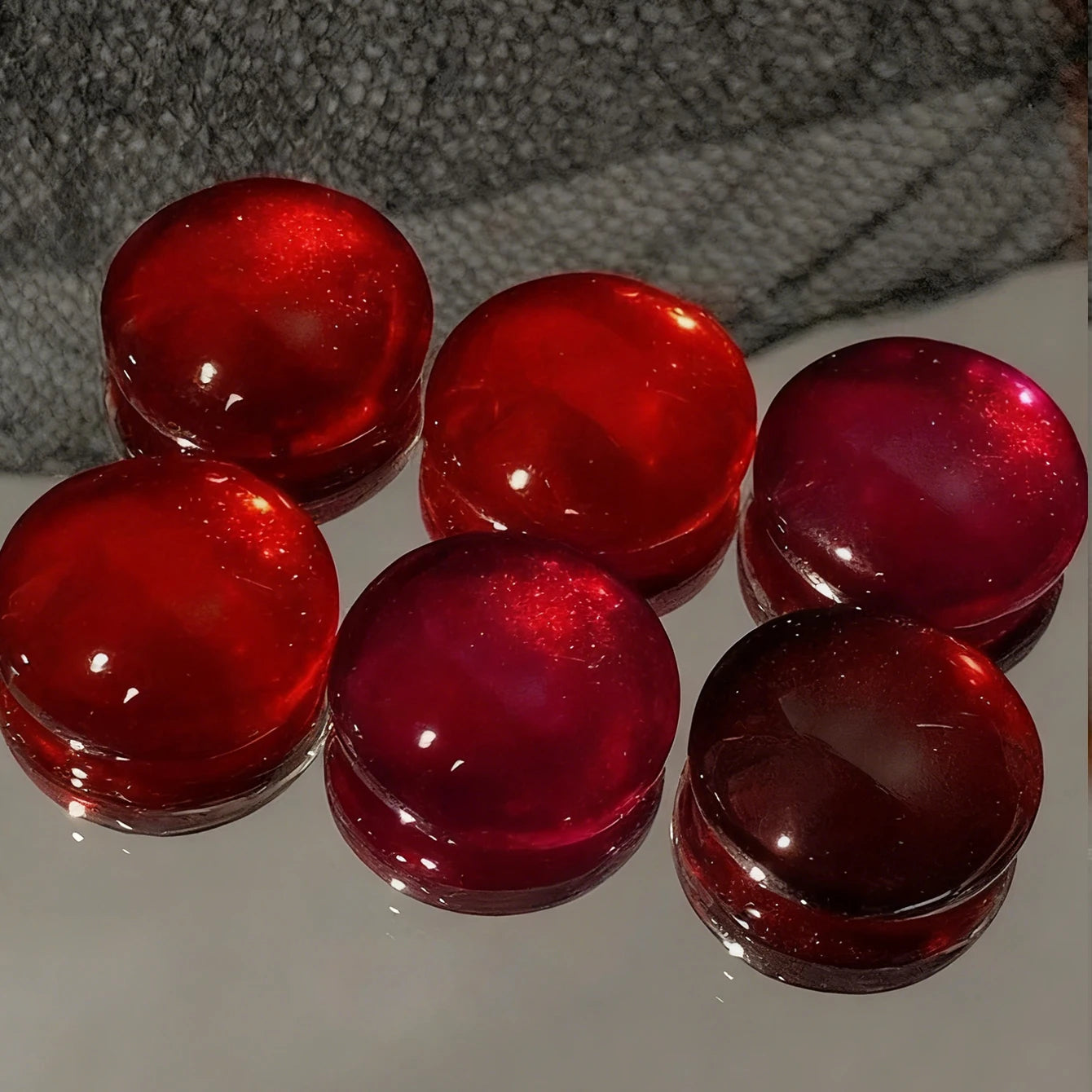 10ML 1-8PCS Red Cat Eye Nail Polish Red Nails 2026 New Cherry Wine Deep Red Glass Bead Magnet Cat Eye Spear Crystal Gel