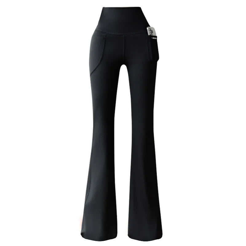 Fleece Lined Bell Bottom Pants