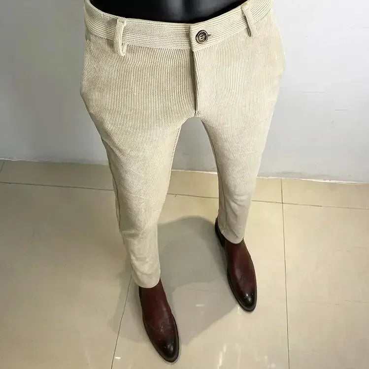 Slim Fit Corduroy Trousers