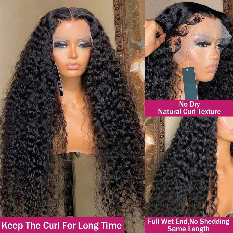 Deep Wave Lace Front Human Hair Wig