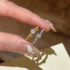 Inlaid Single Diamond Ring
