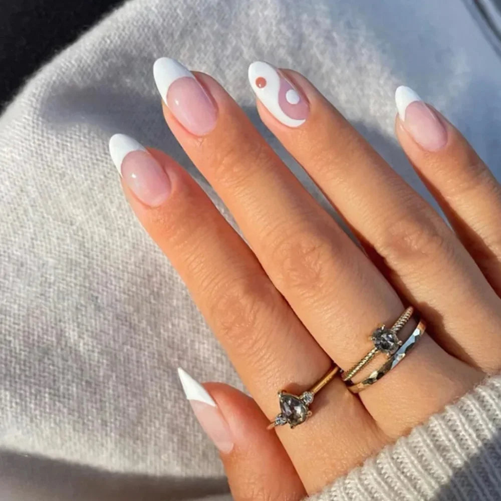 24P Rainbow Fake Nail