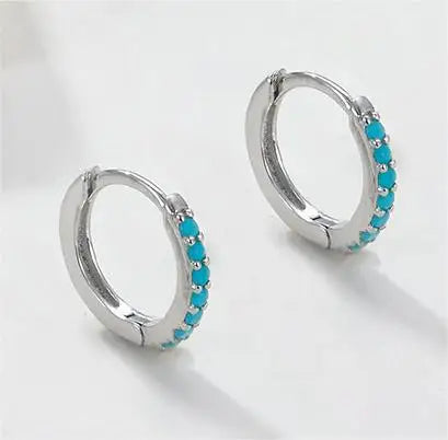 925 Sterling Silver Round Hoop Earrings