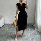 V-Neck Sleeveless Elastic Sundress