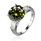 Round 5 Carat Moissanite Diamond Ring