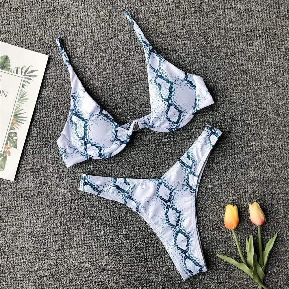 Snake Print Bikini