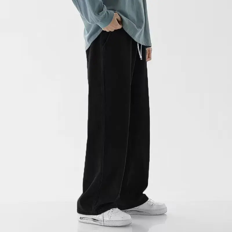 Loose Denim Wide Leg Pants