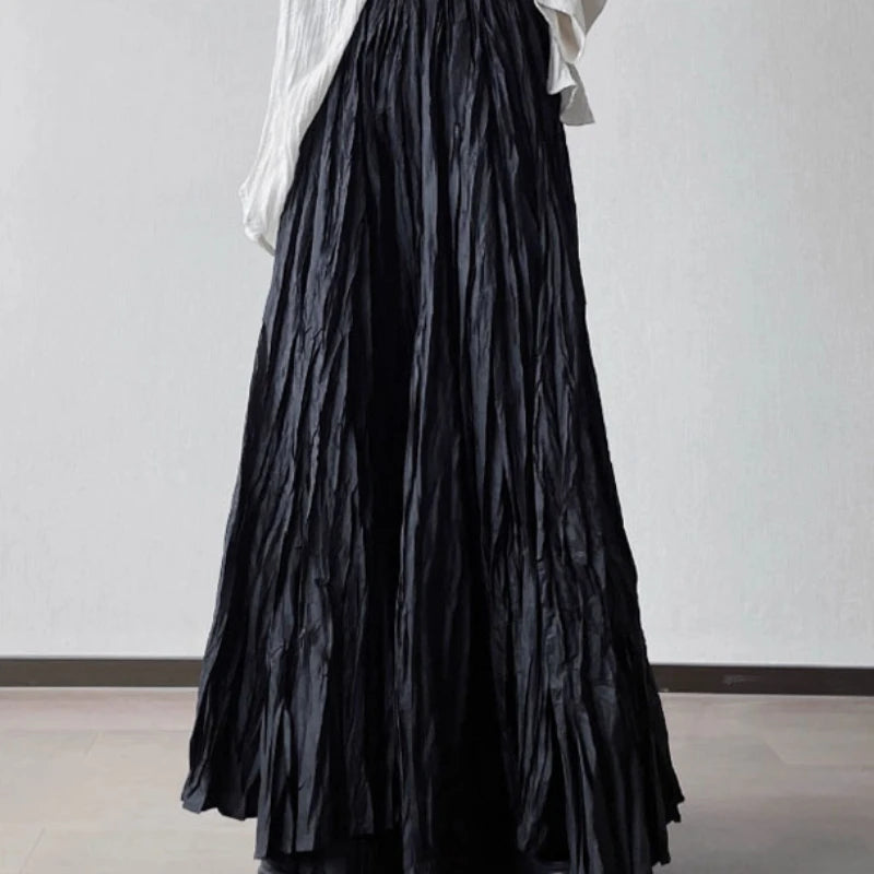 Black Pleated Skirt