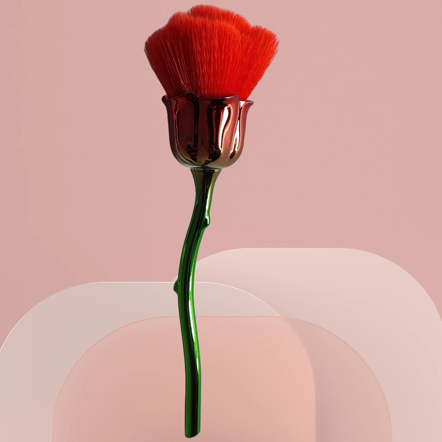 1PCS Nails Art Rose Flower Brush For Manicure Accesoires Tool Popular Round Small Gel polish Dust Cleaning Decoration Equipment