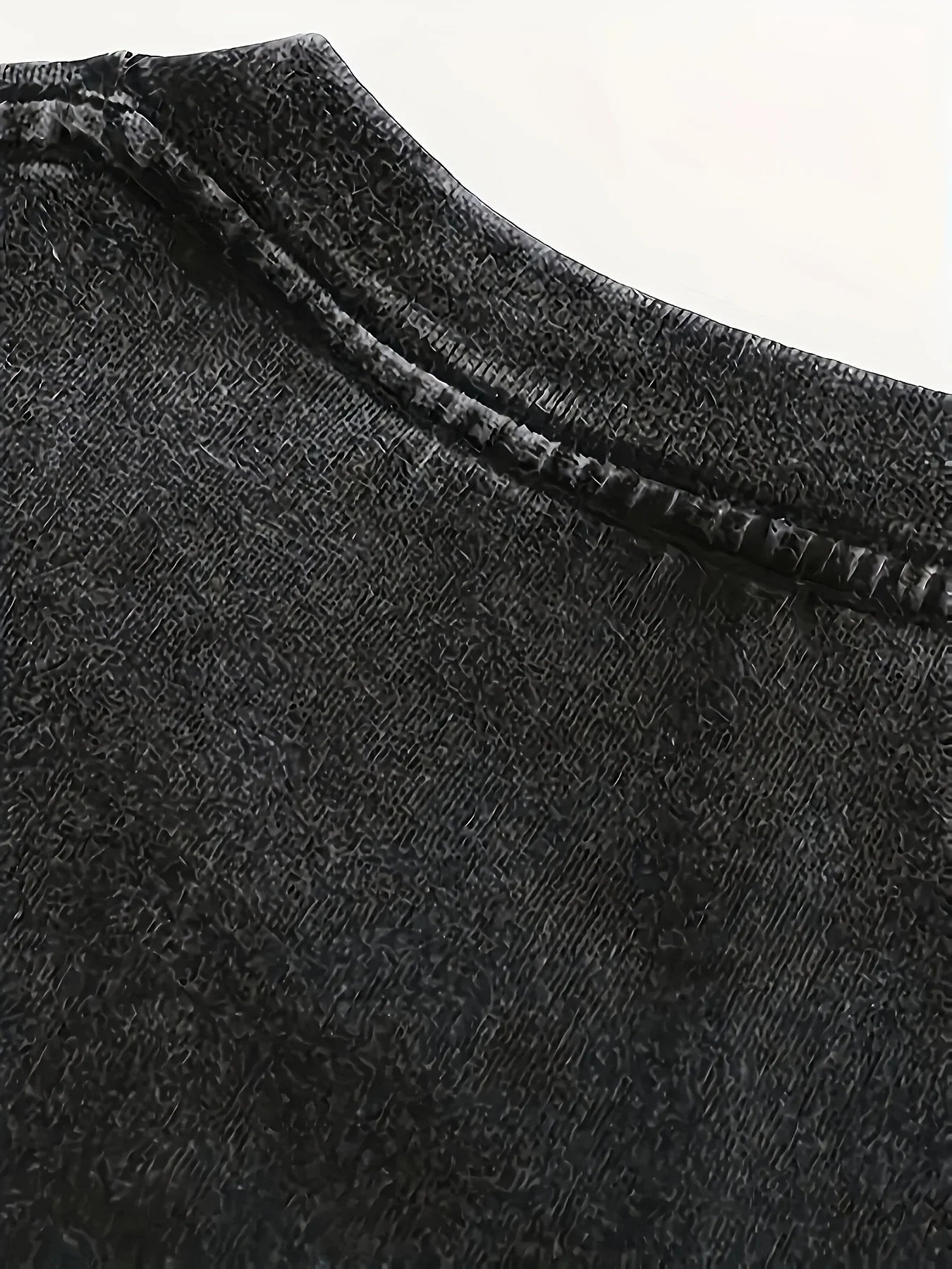 Washed Moon Casual Round-Neck Short-Sleeve Tee