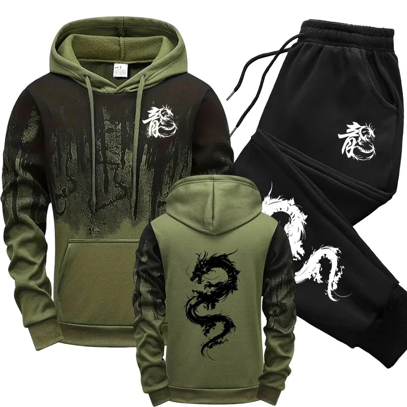 Dragon Graphic Tracksuit Set