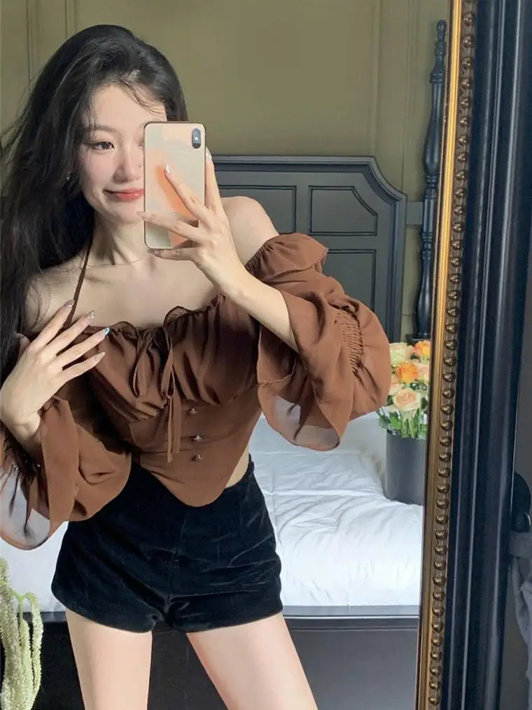 Ruffle Off-Shoulder Blouse