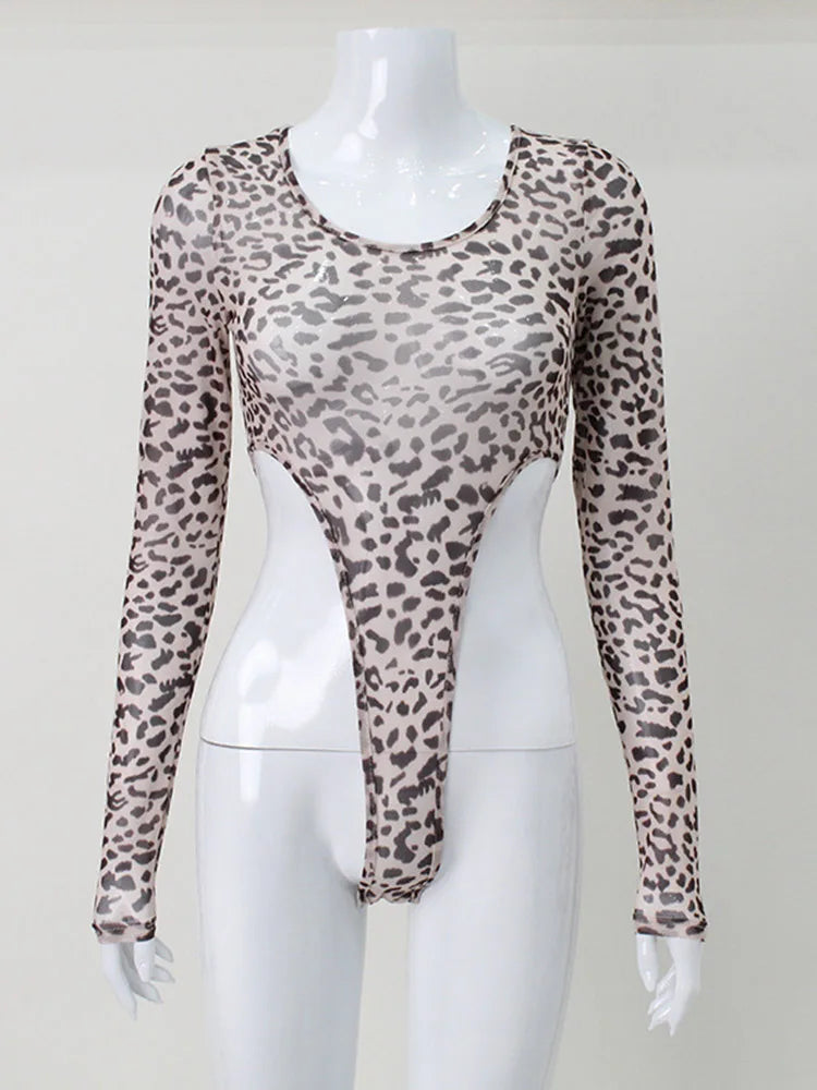 Leopard High Waist Bodysuit