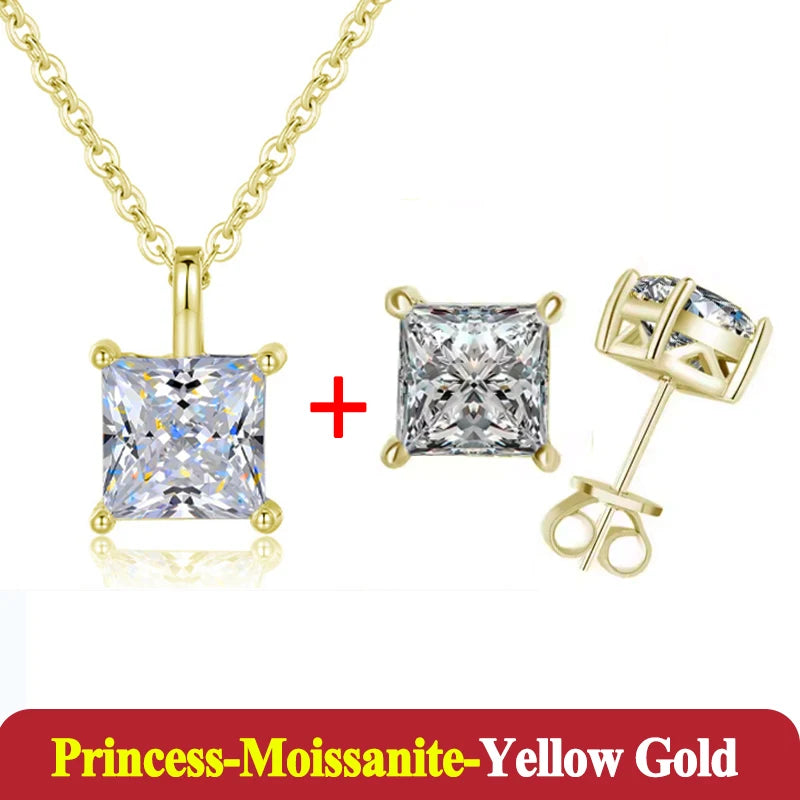1-3ct Moissanite Diamond Jewelry Set