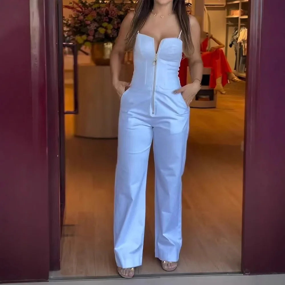 Spaghetti Strap Bodycon Jumpsuit