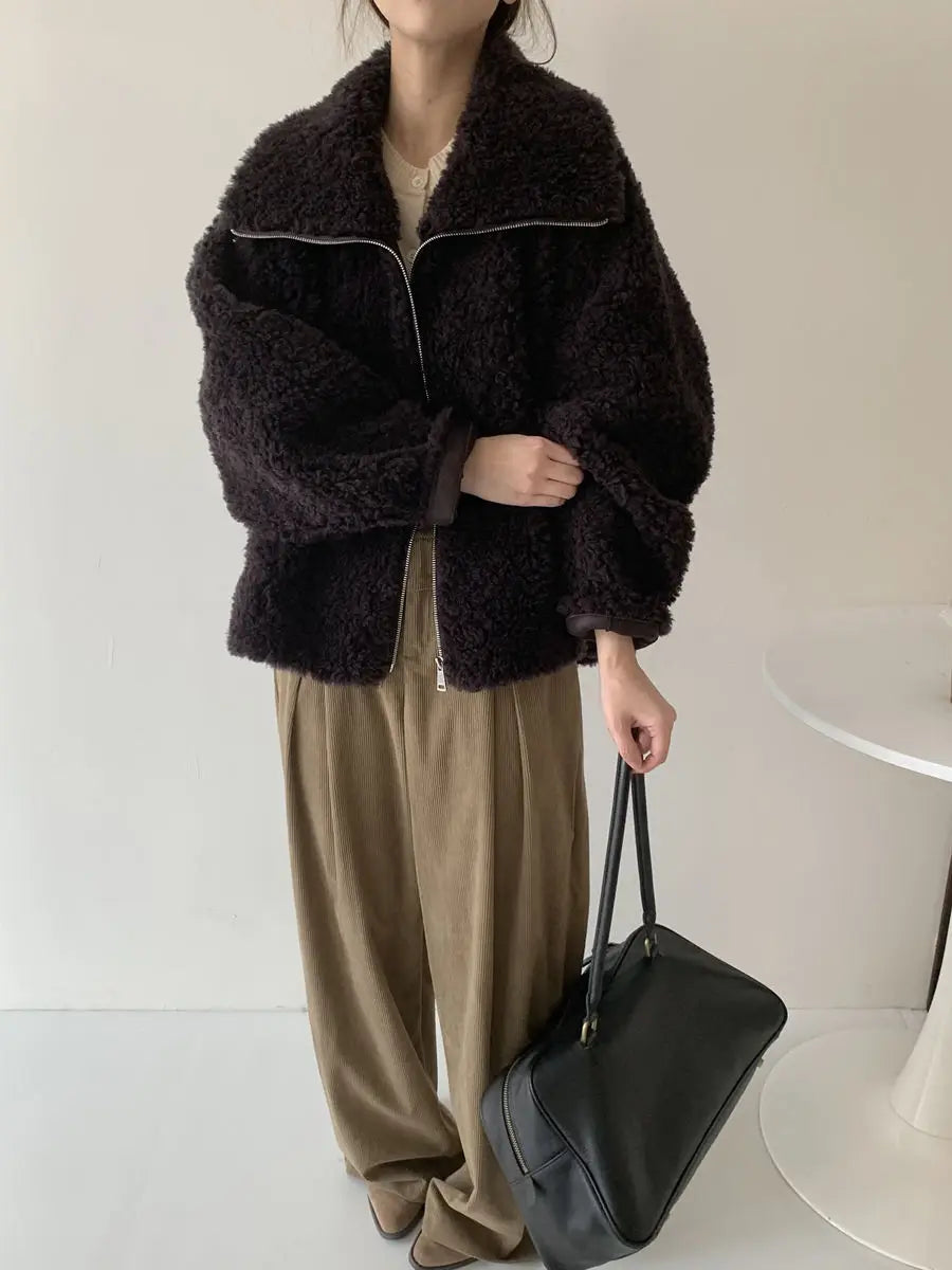 Fake Fleece Coat