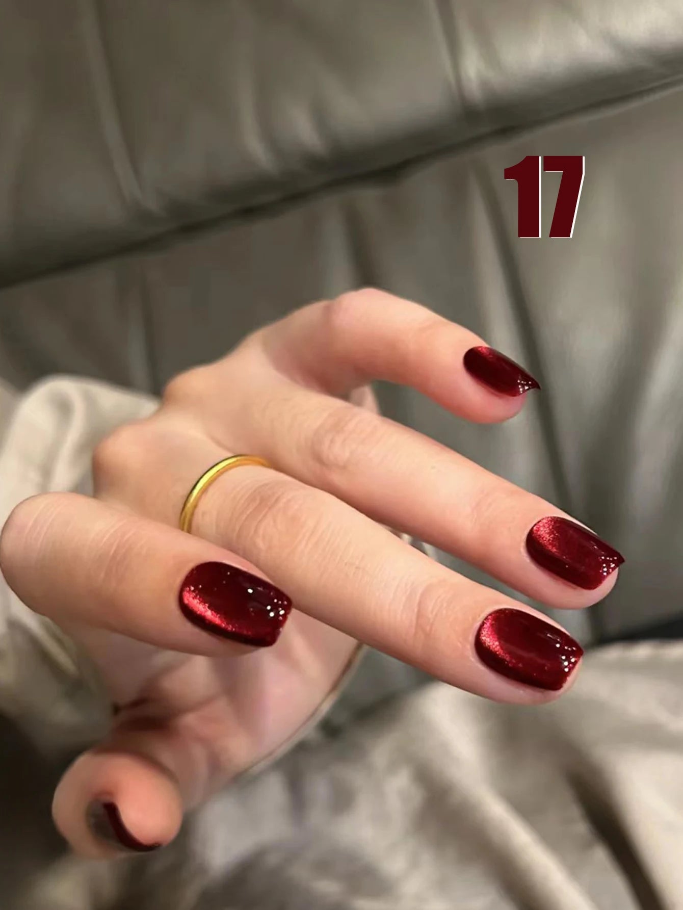 12ml 1-21pcs Brown Gold Cat Eye Gel Nail Polish