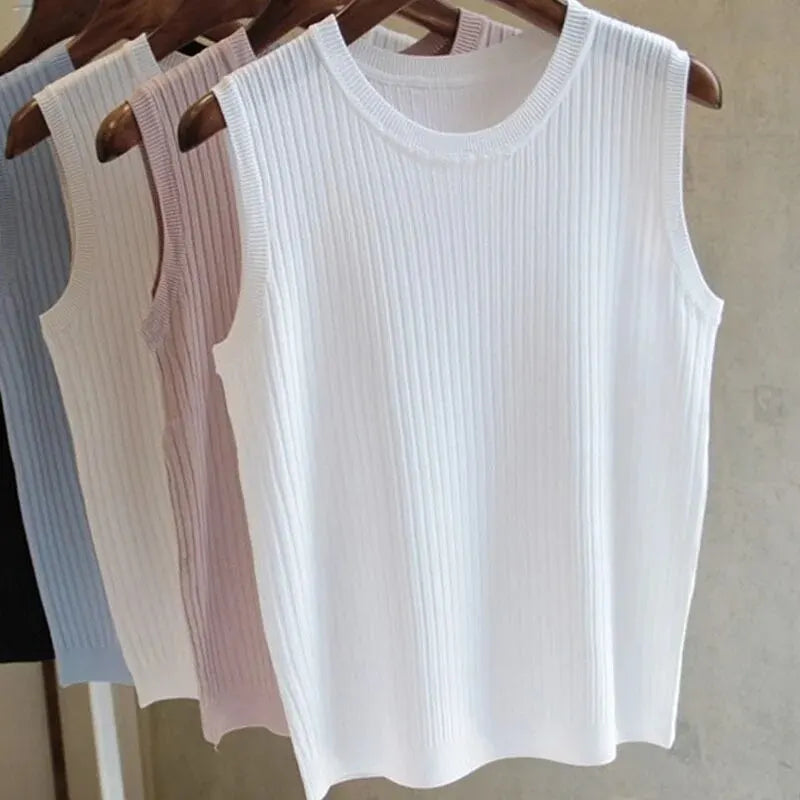 Knitted O-Neck Tank