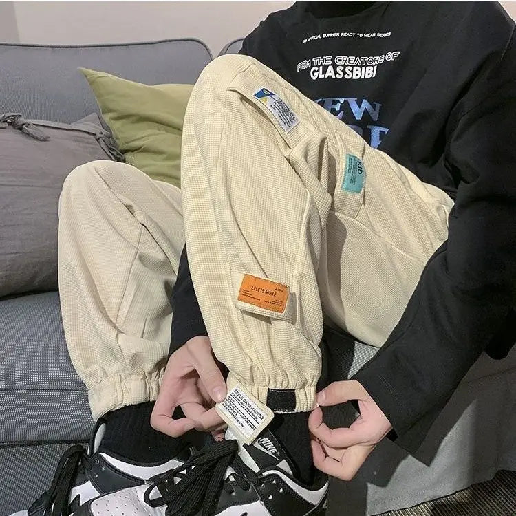 Waffle-Knit Trouser