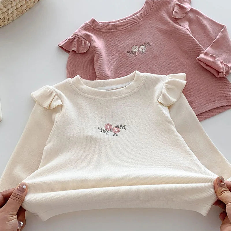 Darling Floral Ruffle Tee