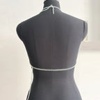 Metal Chain Halter Neck Top