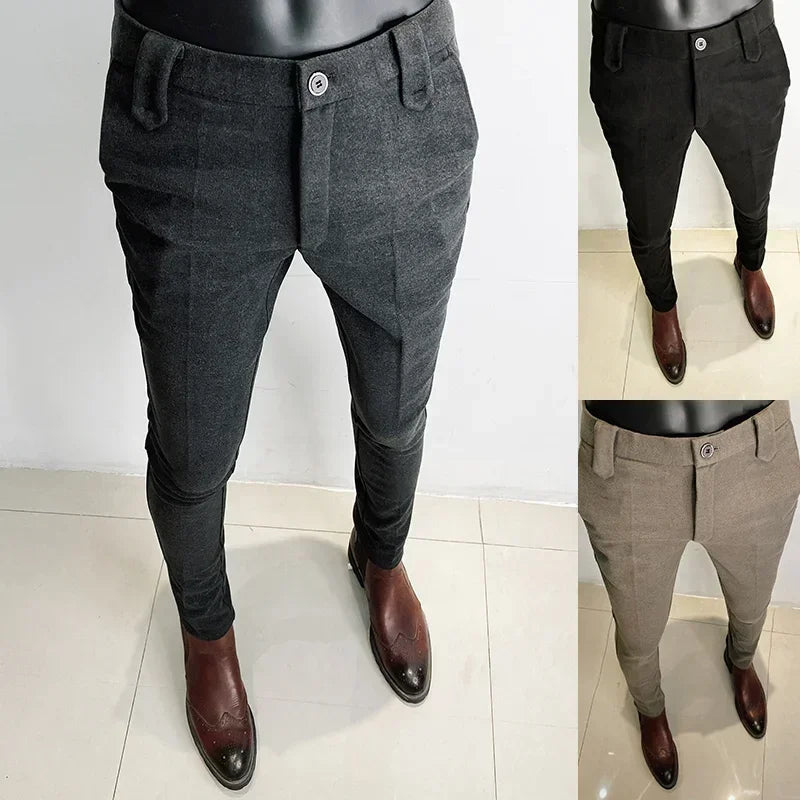 Slim Fit Corduroy Trousers