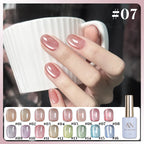 MIANEL 1-16PCS Light Smoke Magnet Cat Eye Gel Nail Polish 2025 New Glass Bead Nude Pink Nail Glue Pink Nails Blue Nails Nail Art