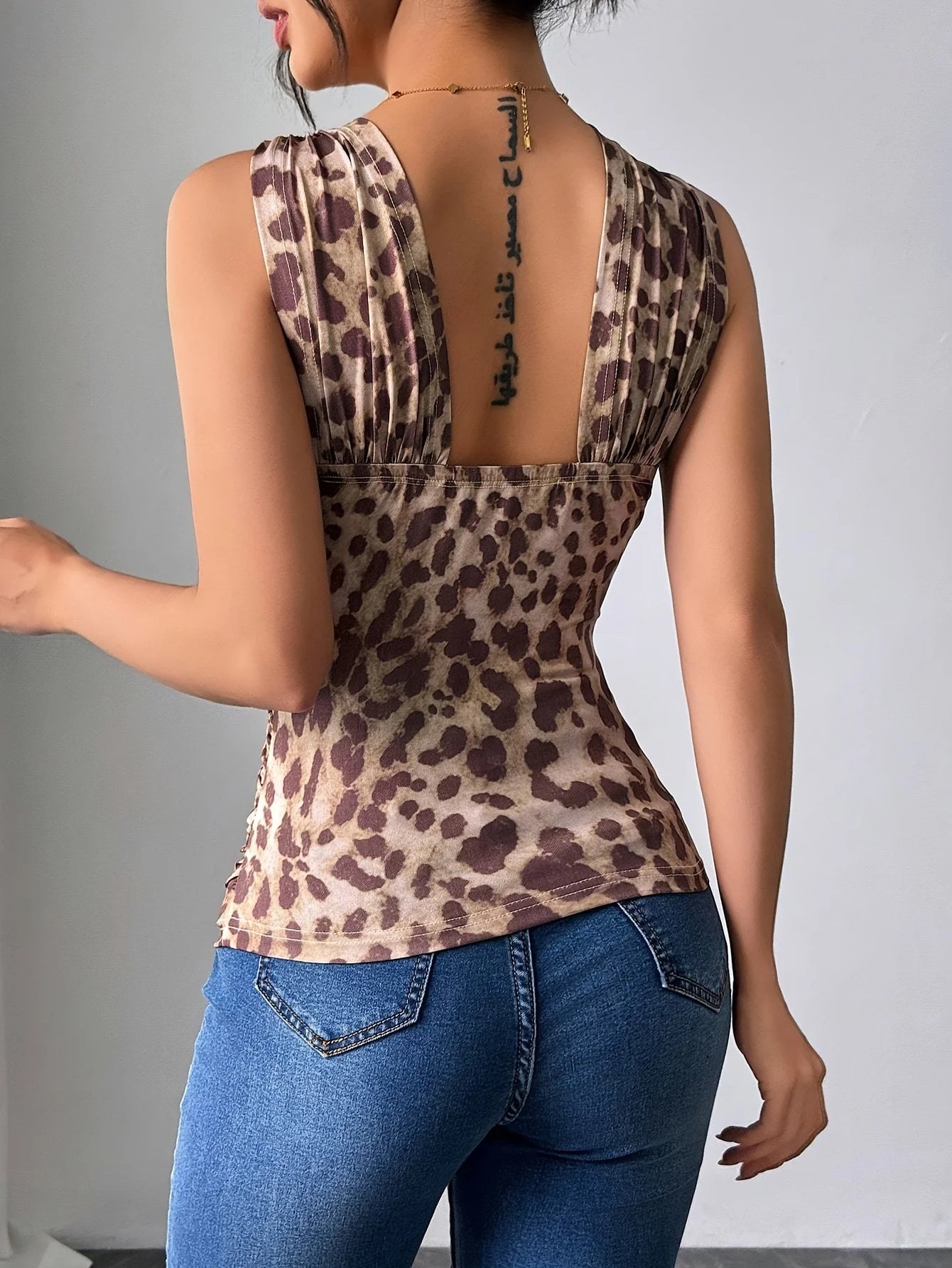 Leopard Print Halter Top