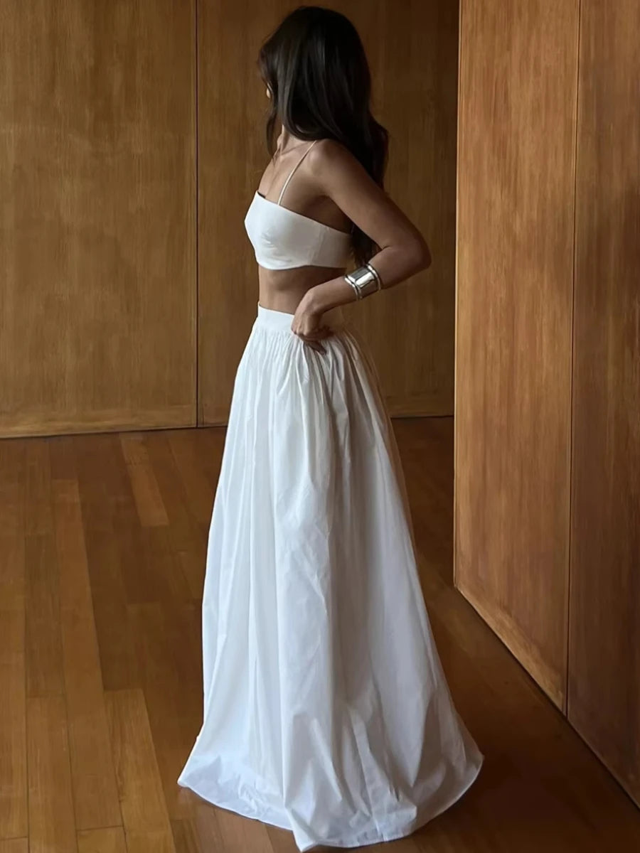 Half Long Skirt Set