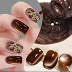 12ml 1-21pcs Brown Gold Cat Eye Gel Nail Polish
