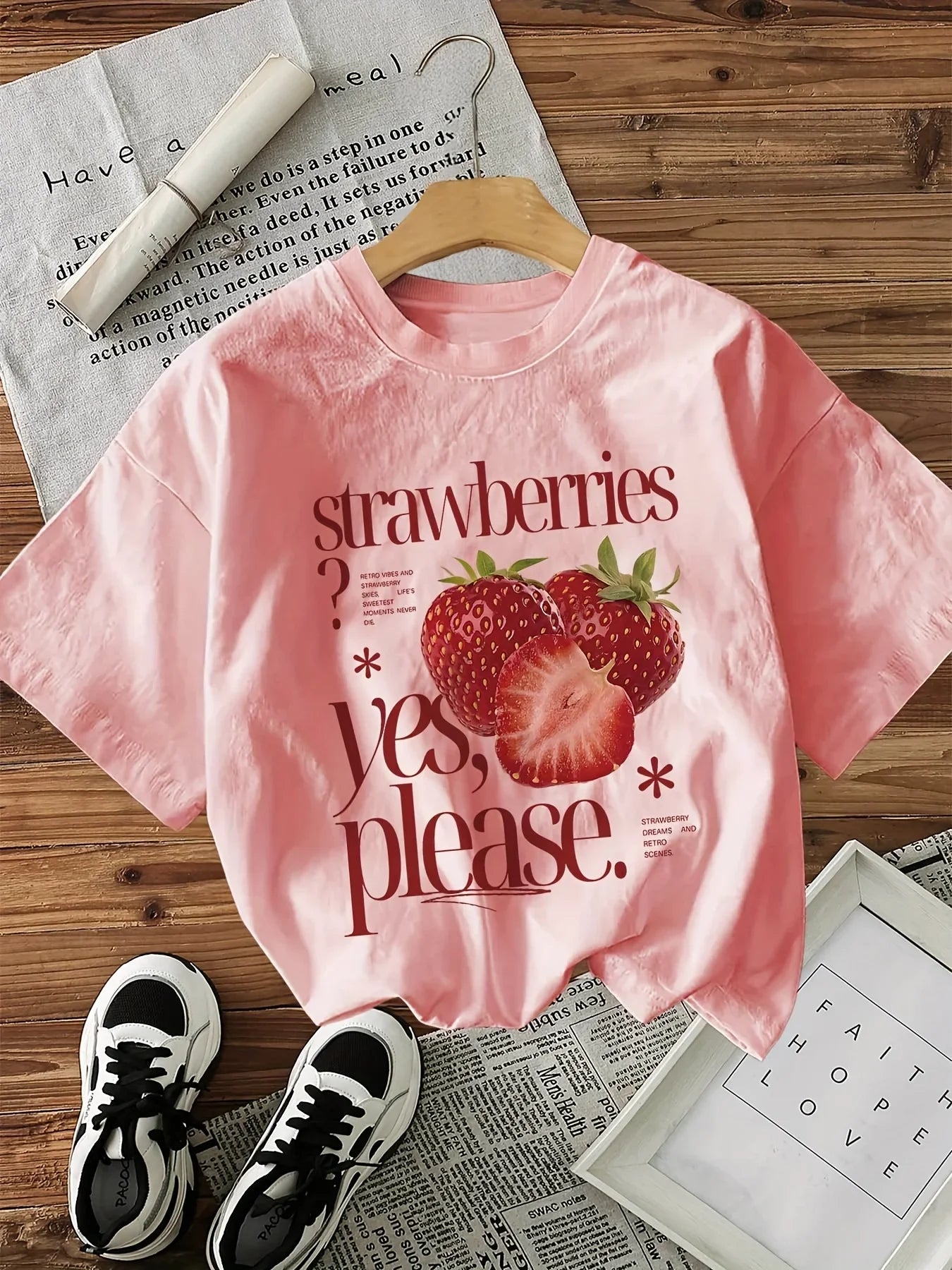 Strawberry Graphic Print Tee