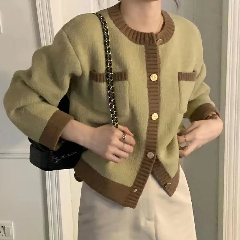 Knitted Open Cardigan