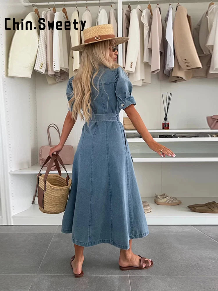 Long Denim Dress