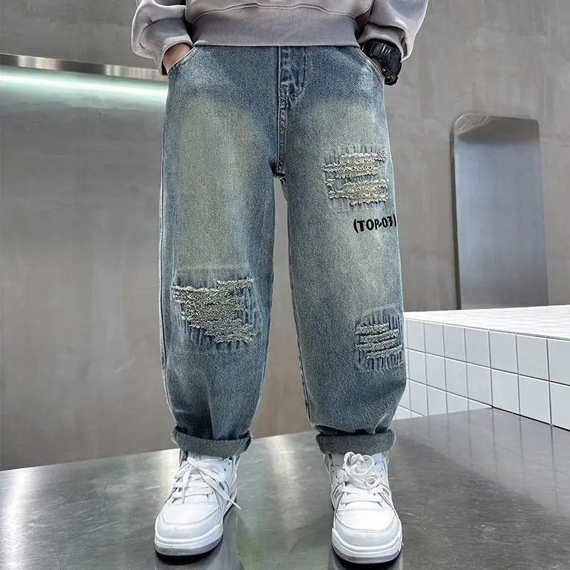 Denim Loose Pants