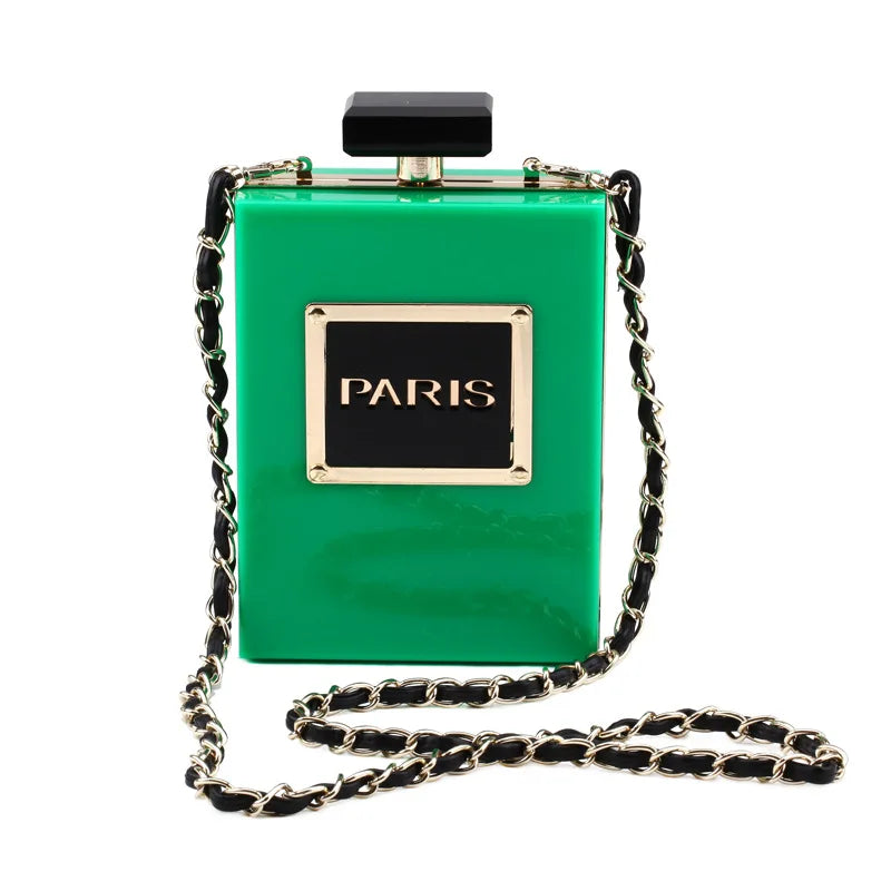 Acrylic Paris Perfume Shaped Bag