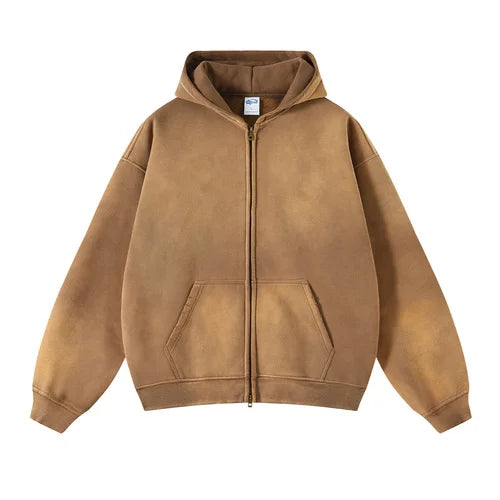 Wash Zip-Up Hoodie