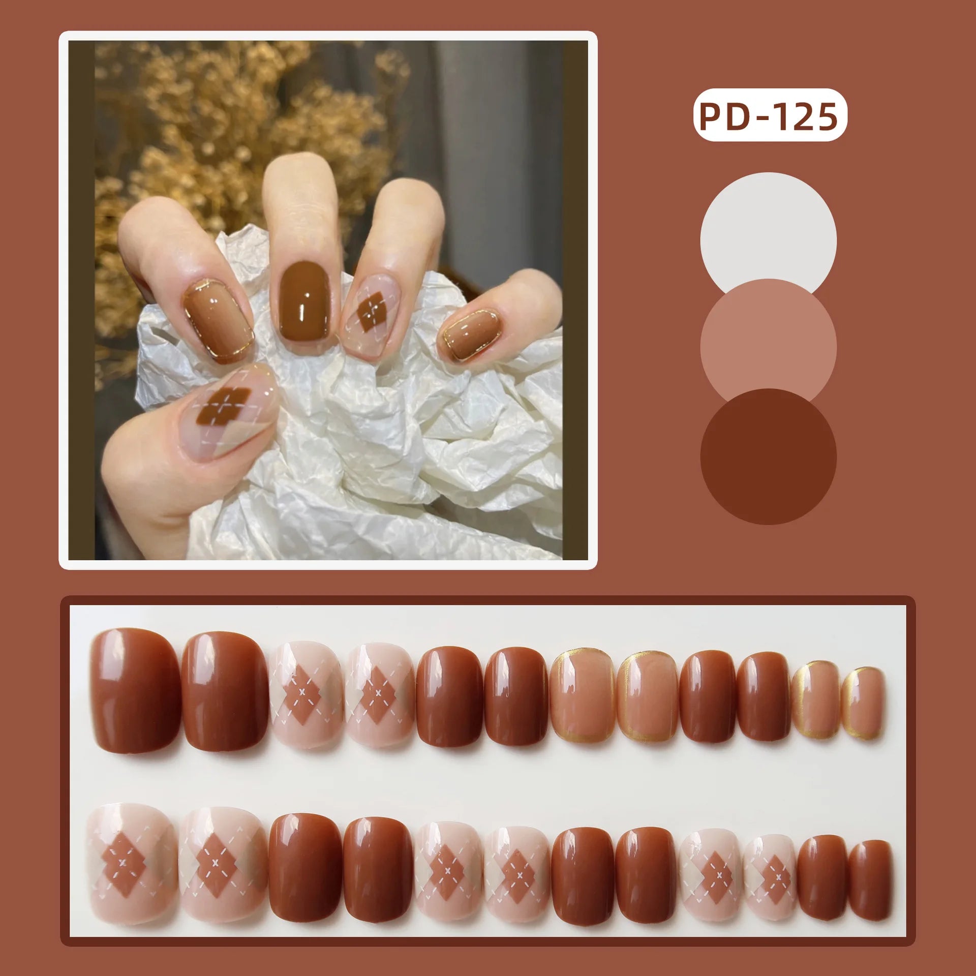 24pcs Fake Nails