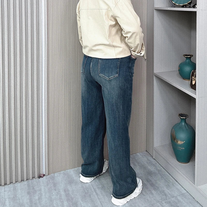 High Waist Straight Jeans